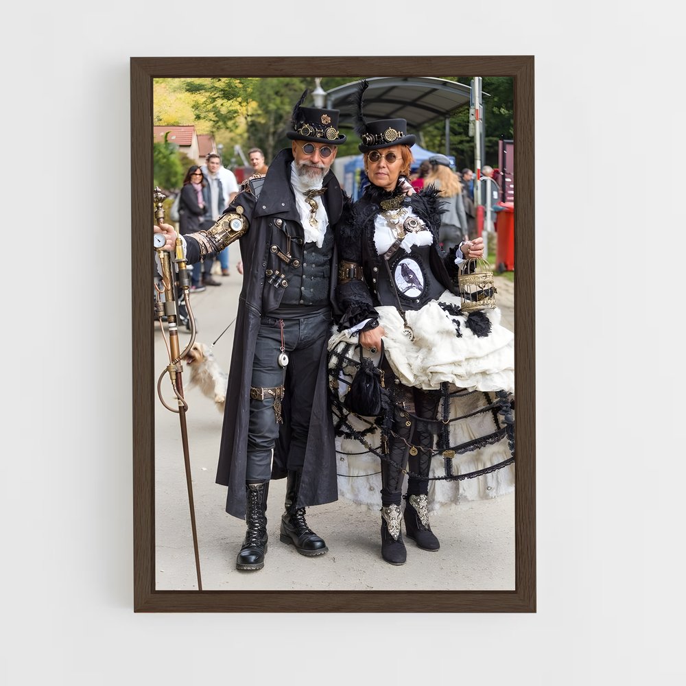 ap-steam punk-5 cadre Bois foncé