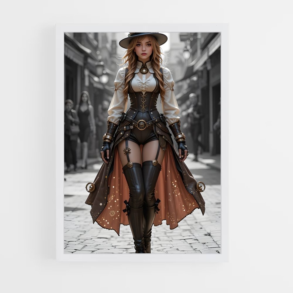 ap-steam punk-6 cadre Blanc