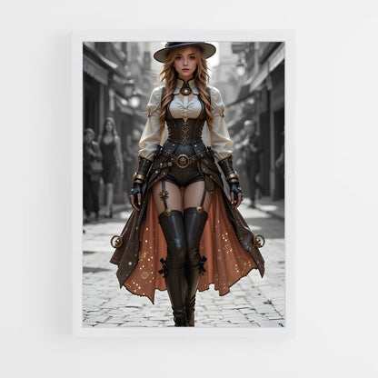 ap-steam punk-6 cadre Blanc