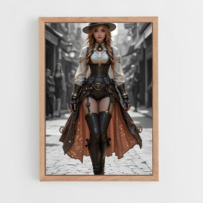 ap-steam punk-6 cadre Bois clair