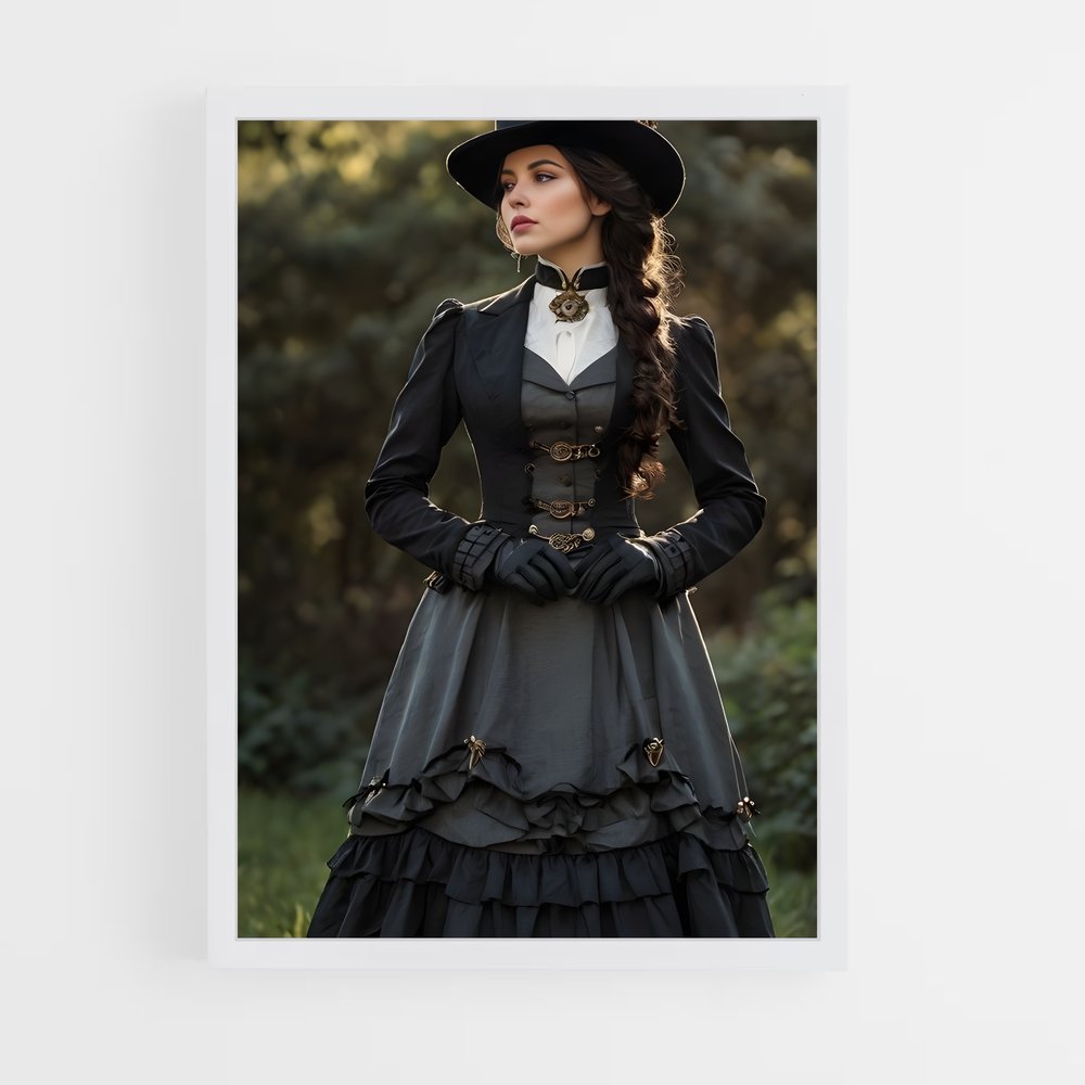 ap-steam punk-7 cadre Blanc
