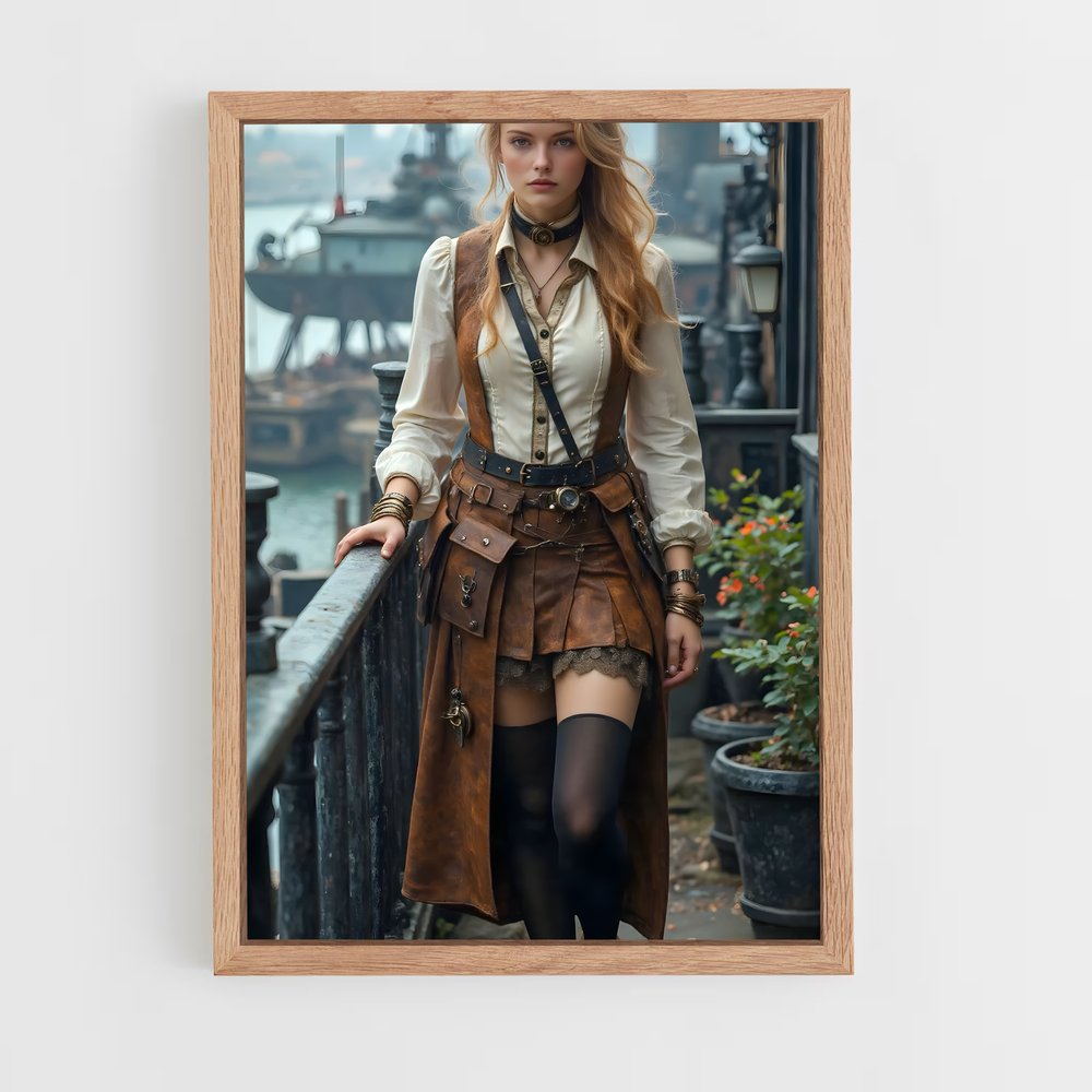 ap-steam punk-9 cadre Bois clair