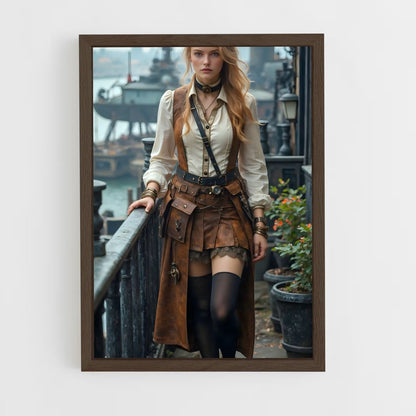 ap-steam punk-9 cadre Bois foncé