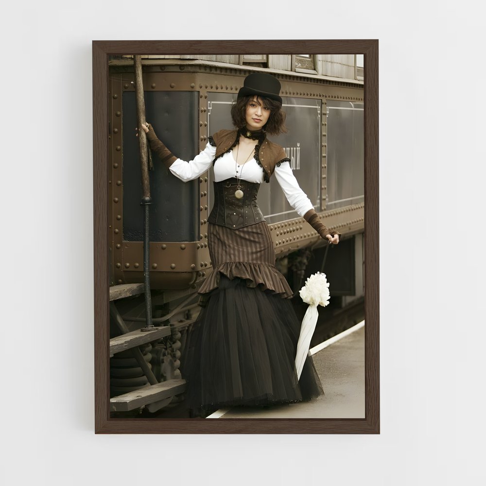 ap-steampunk-2 cadre Bois foncé