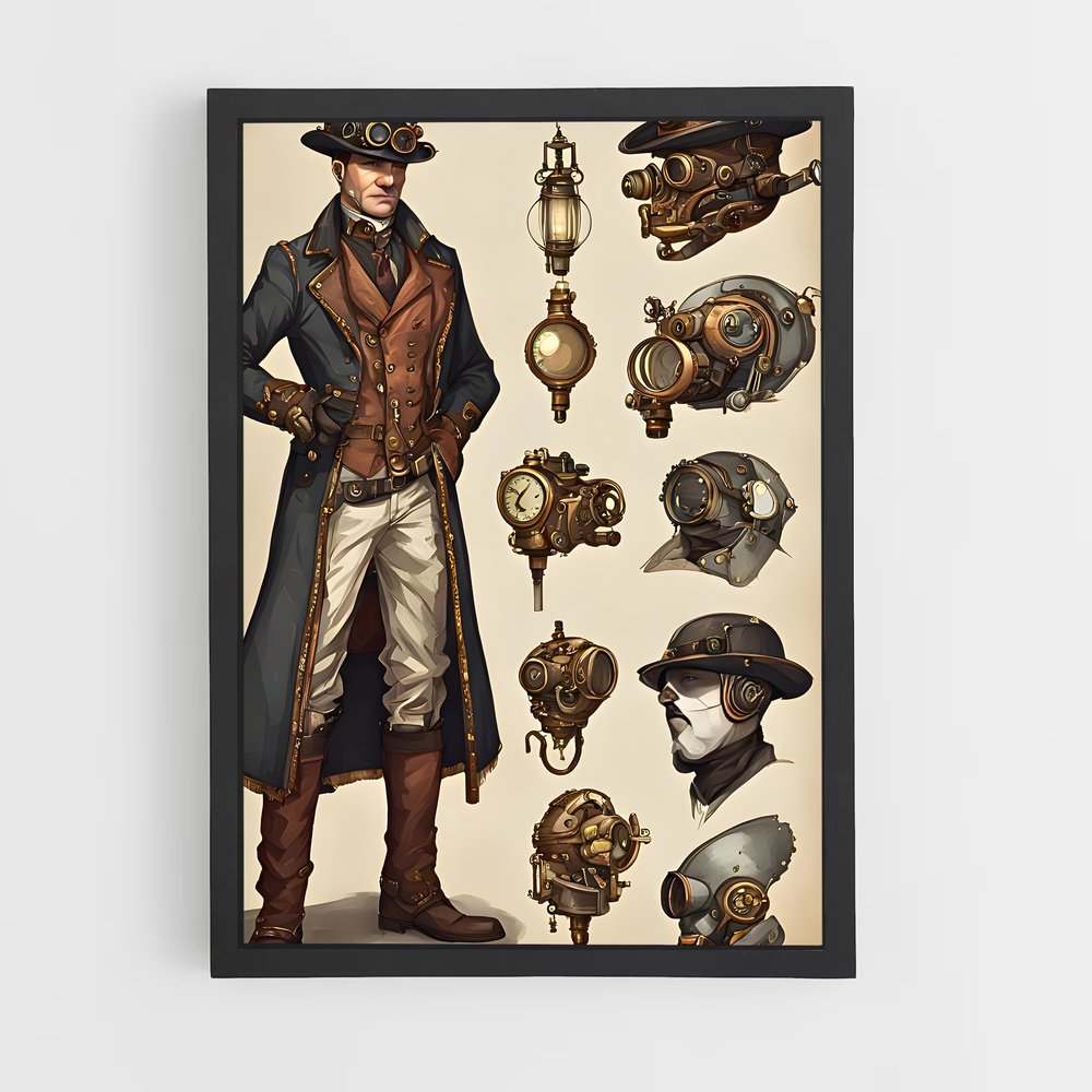 ap-steampunk-3 cadre Noir