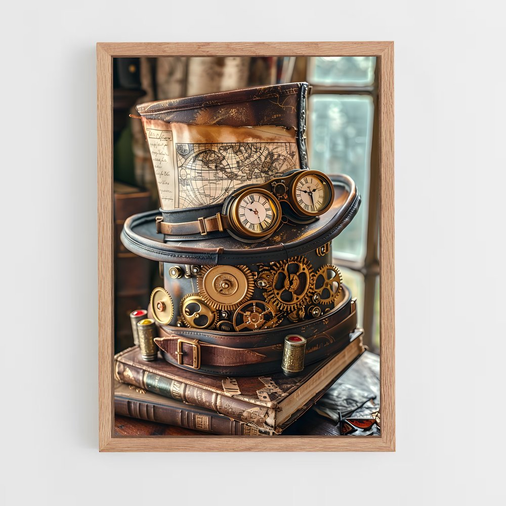 ap-steampunk-4 cadre Bois clair