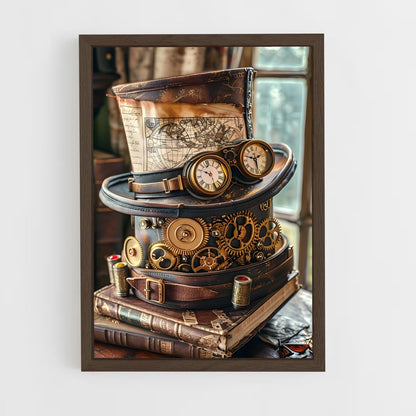 ap-steampunk-4 cadre Bois foncé