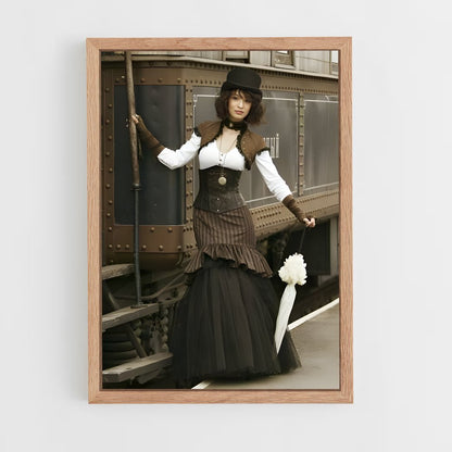 ap-steampunk larp-4 cadre Bois clair
