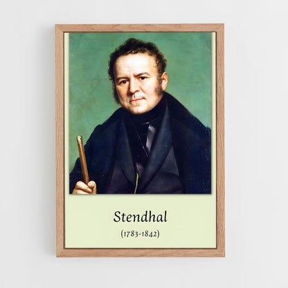ap-stendhal-6 cadre Bois clair