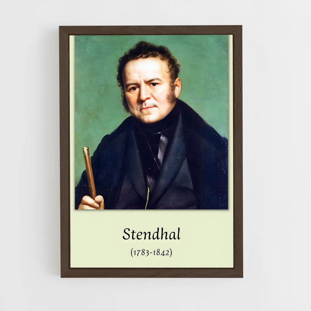 ap-stendhal-6 cadre Bois foncé
