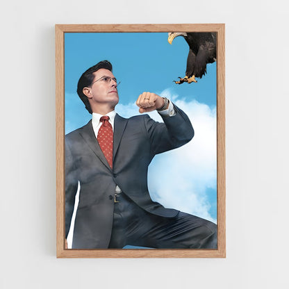 ap-stephen colbert-6 cadre Bois clair