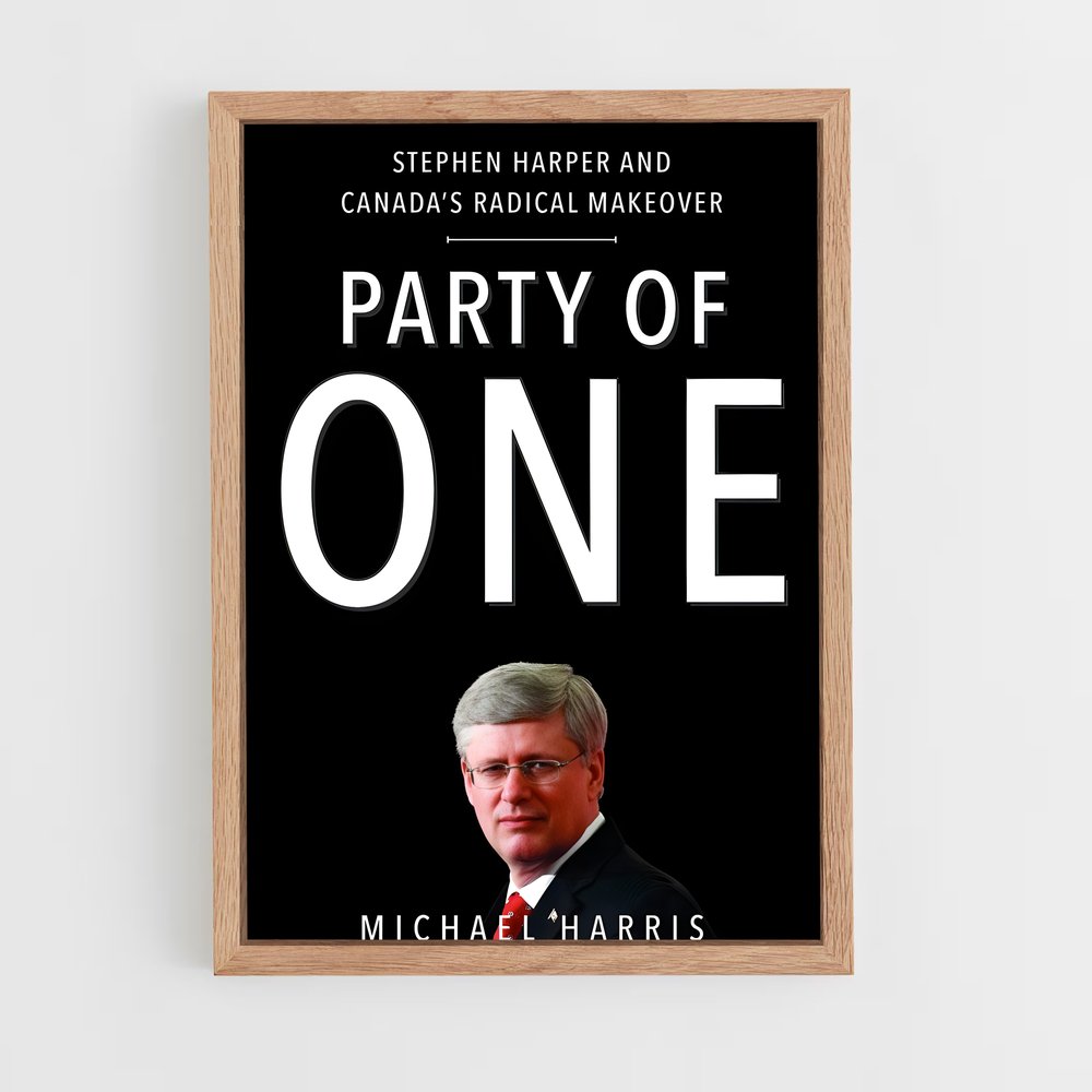 ap-stephen harper-2 cadre Bois clair