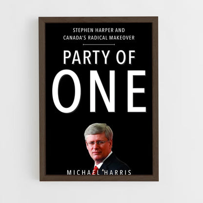 ap-stephen harper-2 cadre Bois foncé