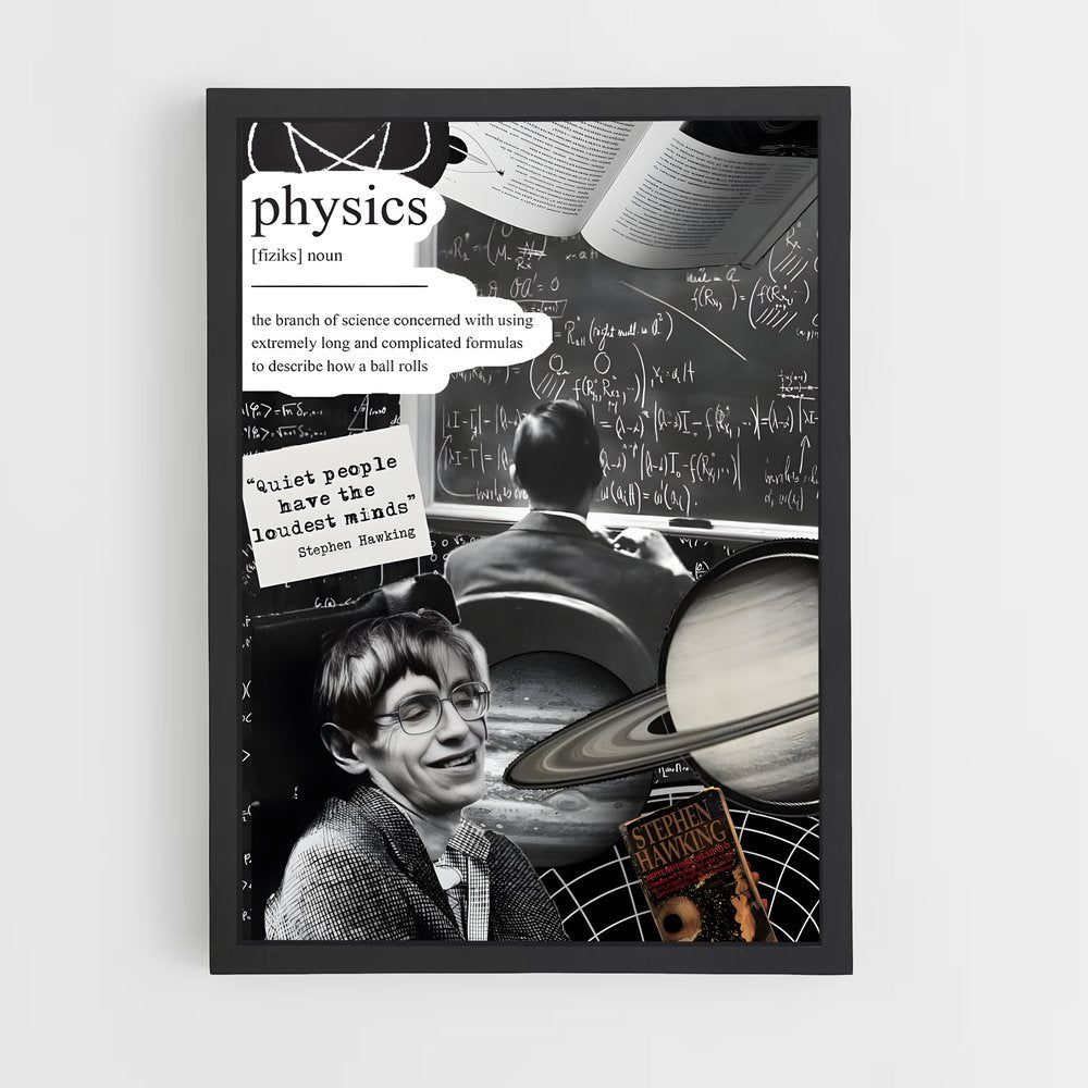 ap-stephen hawking-1 cadre Noir
