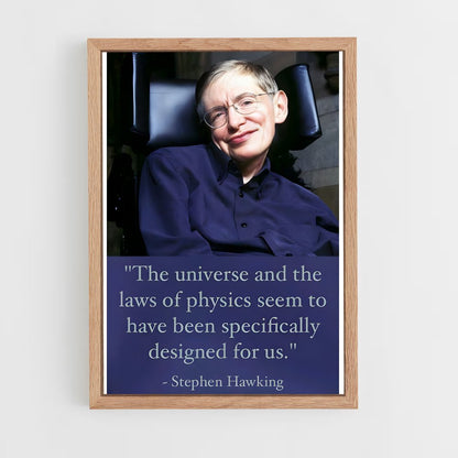 ap-stephen hawking-5 cadre Bois clair