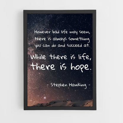 ap-stephen hawking-9 cadre Noir