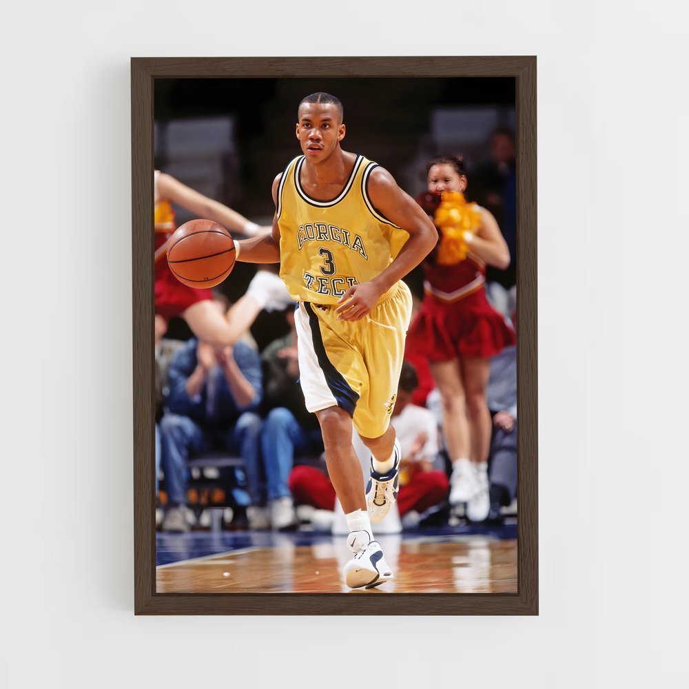 ap-stephon marbury-7 cadre Bois foncé
