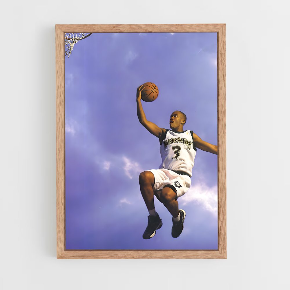ap-stephon marbury-8 cadre Bois clair
