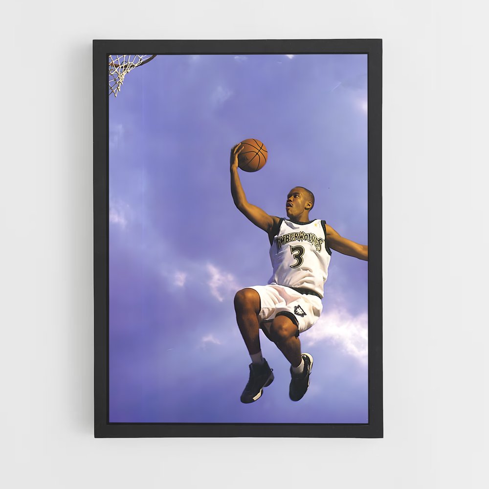 ap-stephon marbury-8 cadre Noir