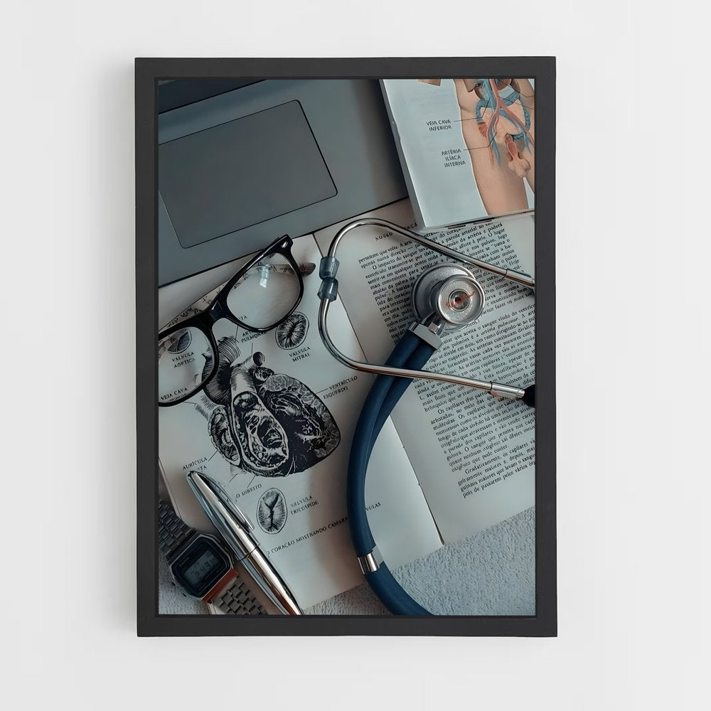 ap-stethoscope-9 cadre Noir