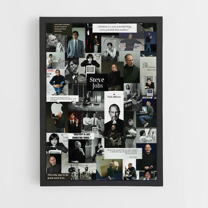 ap-steve jobs-1 cadre Noir