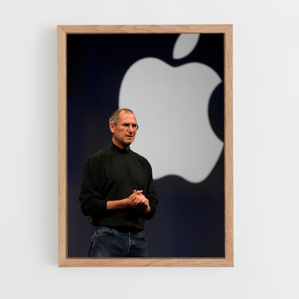 ap-steve jobs-4 cadre Bois clair