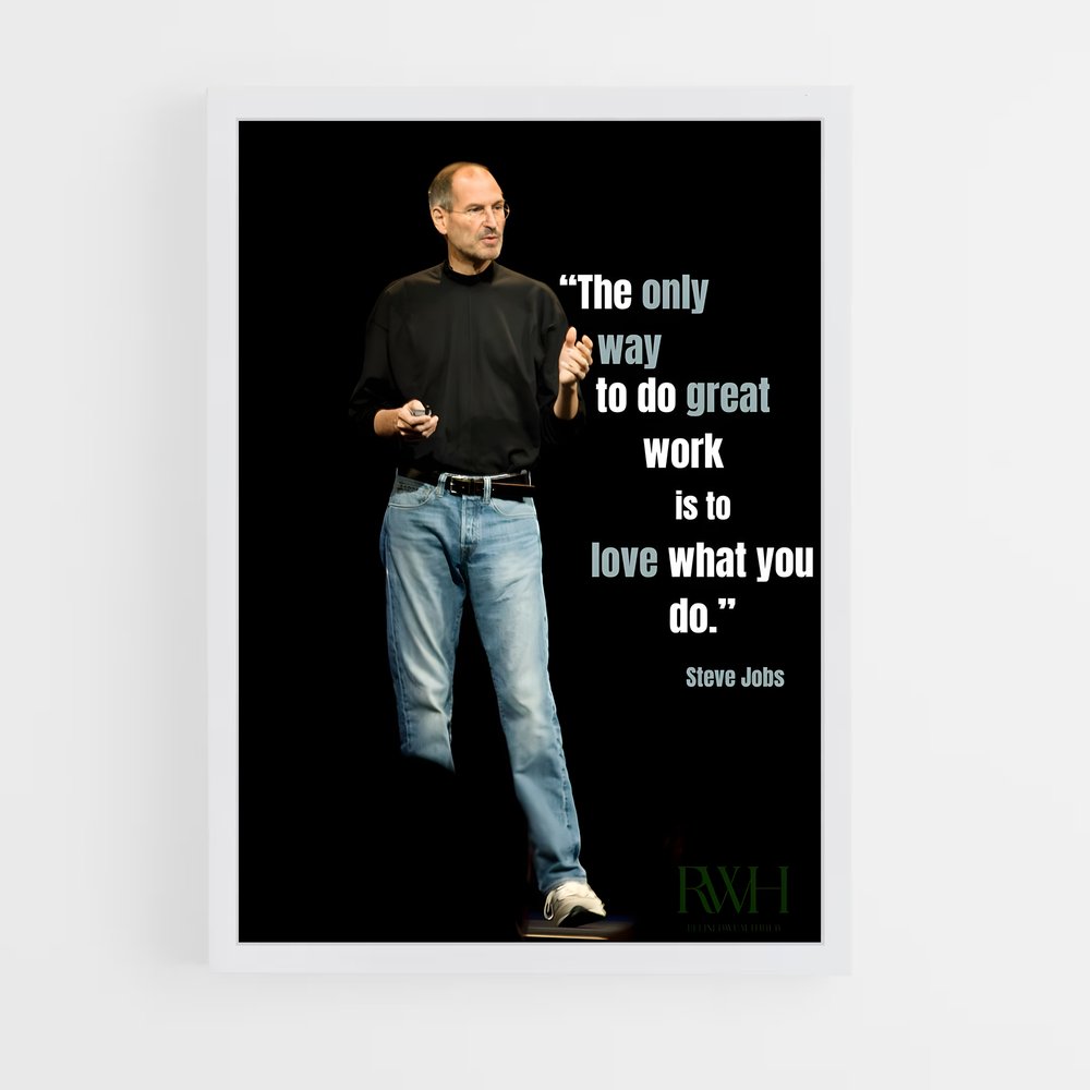 ap-steve jobs-7 cadre Blanc