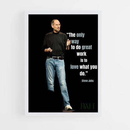 ap-steve jobs-7 cadre Blanc