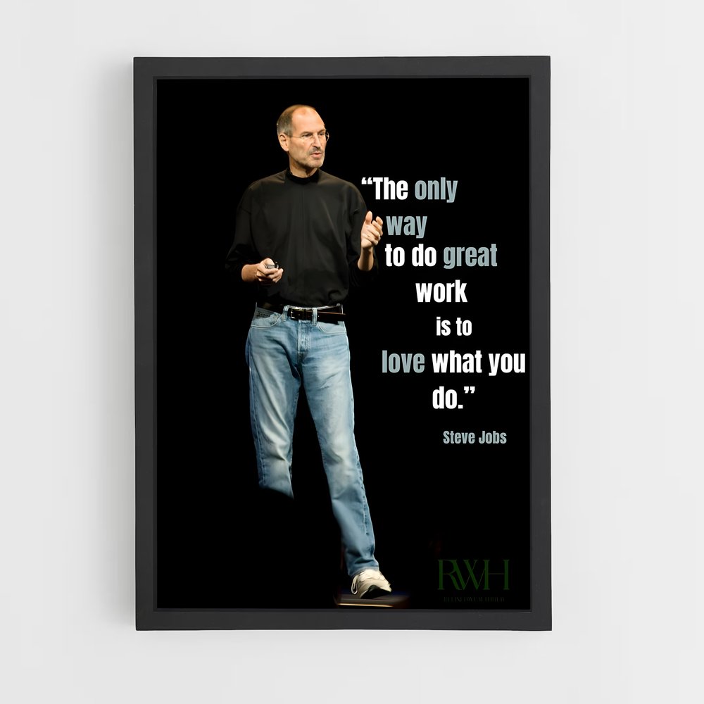 ap-steve jobs-7 cadre Noir