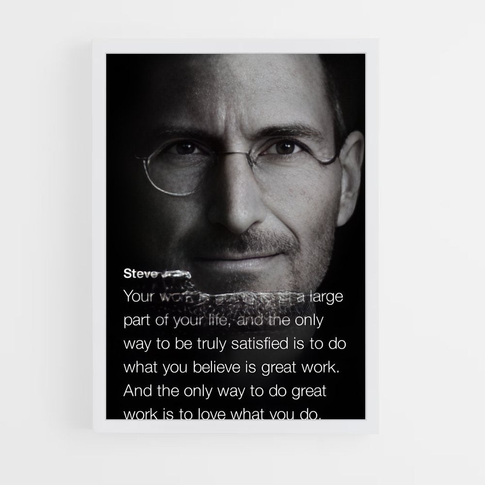 ap-steve jobs-8 cadre Blanc