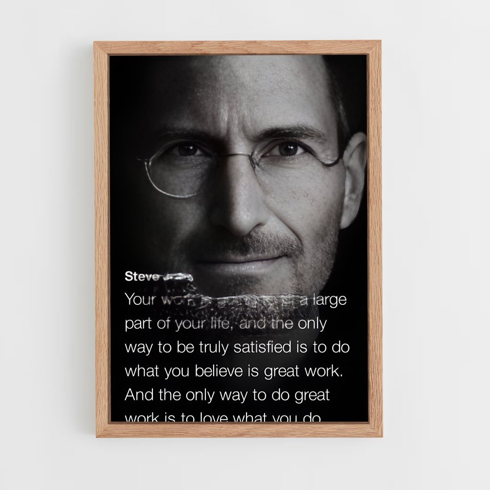 ap-steve jobs-8 cadre Bois clair