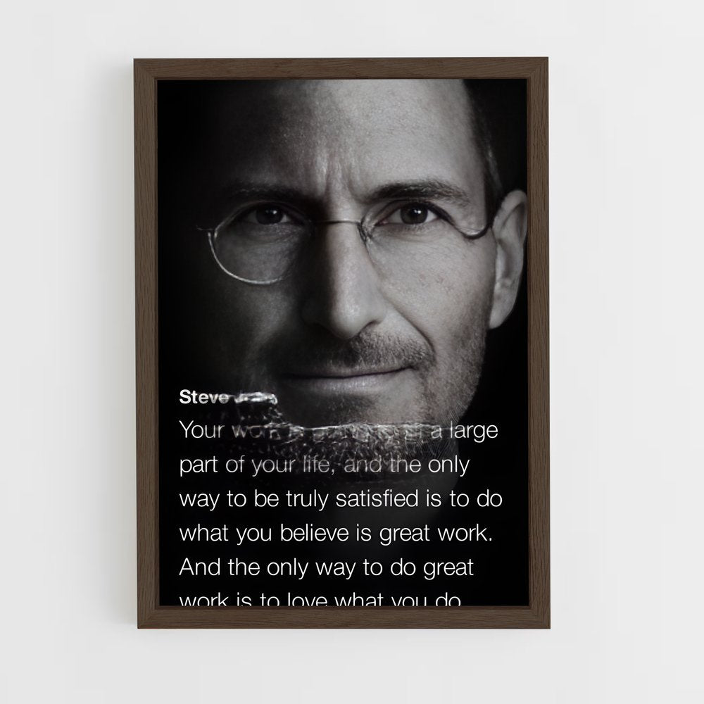 ap-steve jobs-8 cadre Bois foncé