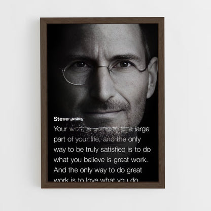 ap-steve jobs-8 cadre Bois foncé