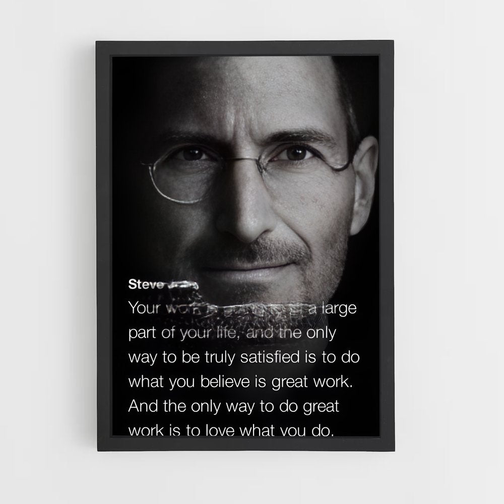 ap-steve jobs-8 cadre Noir
