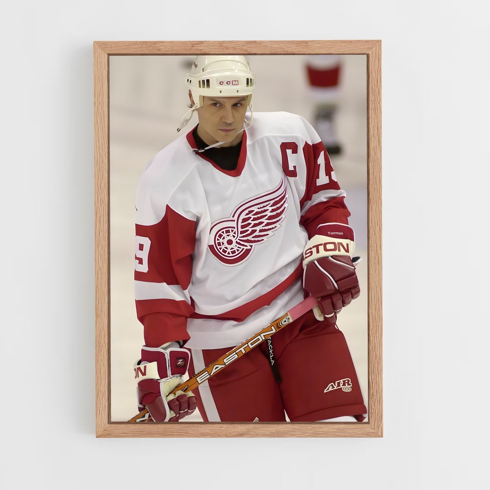 ap-steve yzerman-2 cadre Bois clair