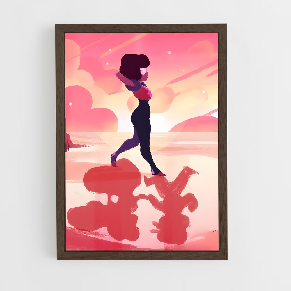 ap-steven universe-6 cadre Bois foncé