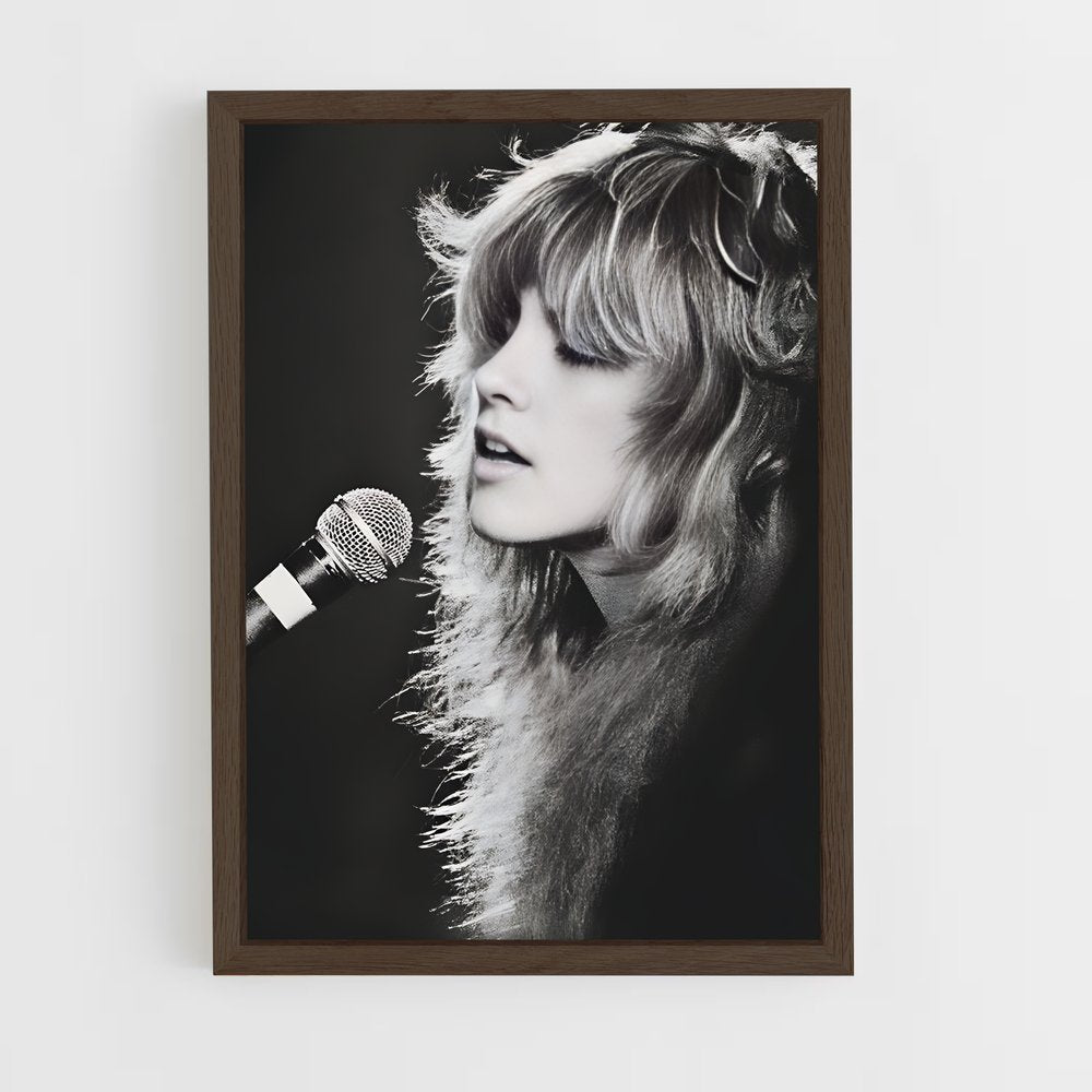 ap-stevie nicks-2 cadre Bois foncé