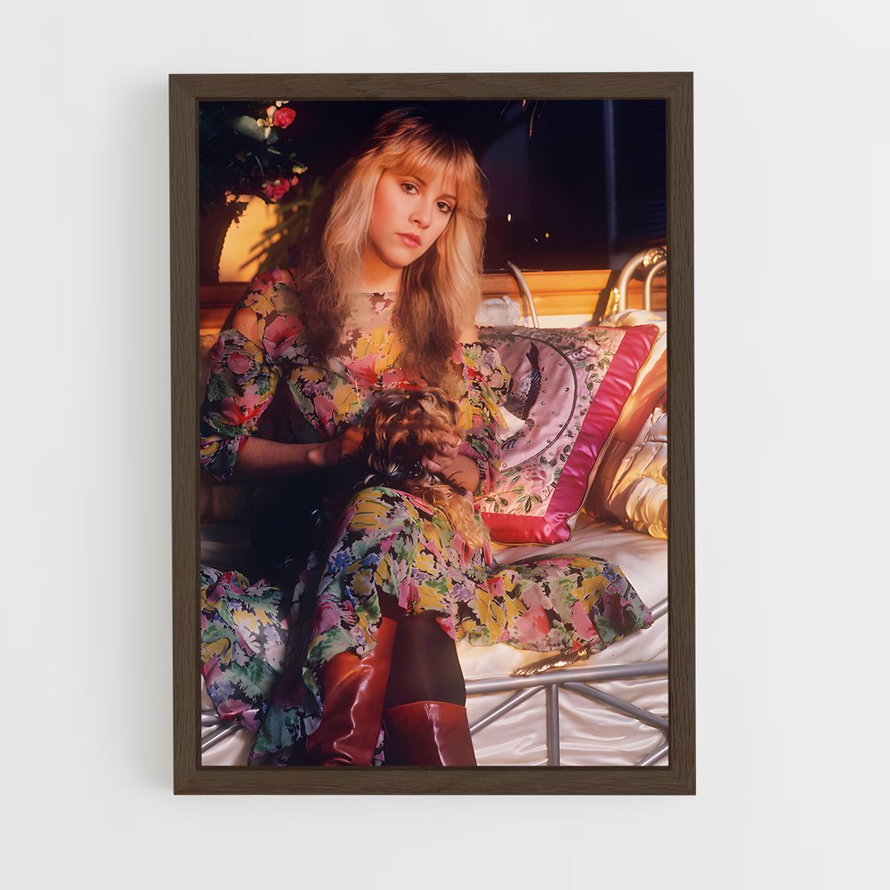 ap-stevie nicks-6 cadre Bois foncé