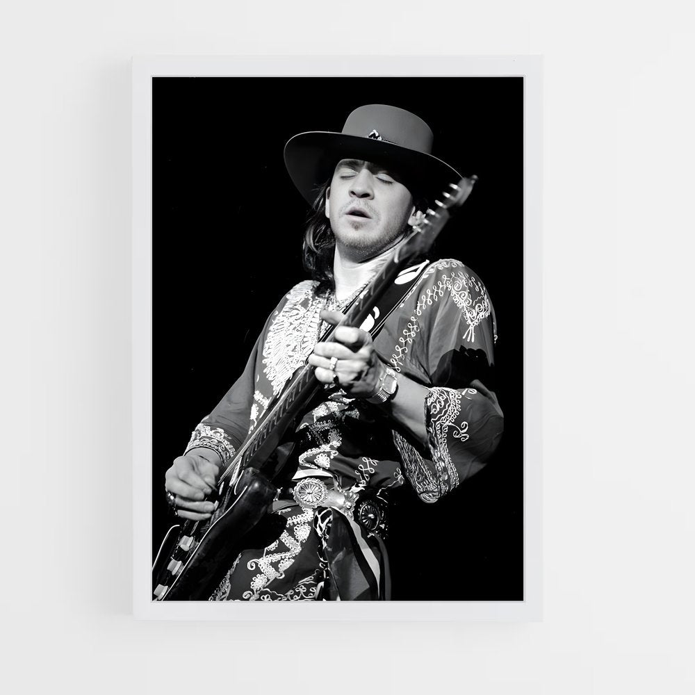 ap-stevie ray vaughan-1 cadre Blanc