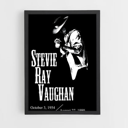 ap-stevie ray vaughan-10 cadre Noir