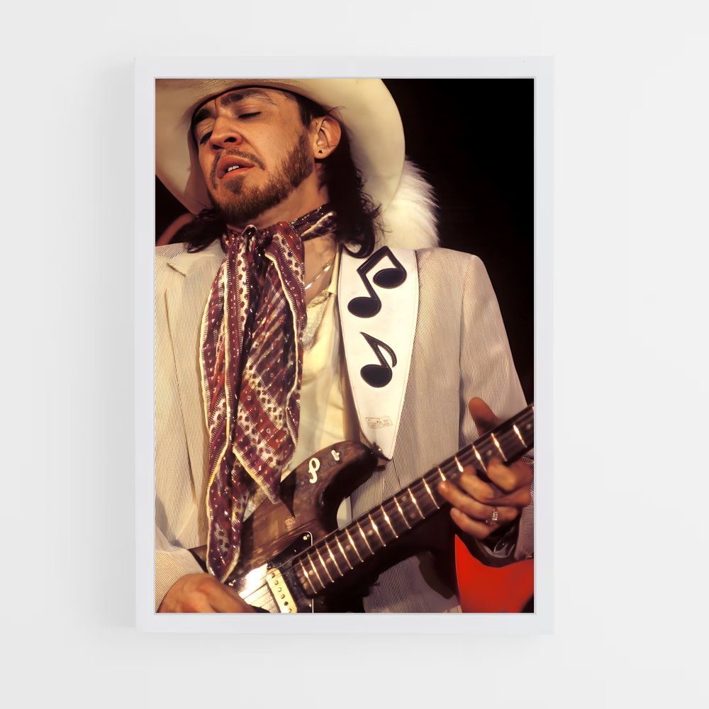 ap-stevie ray vaughan-11 cadre Blanc