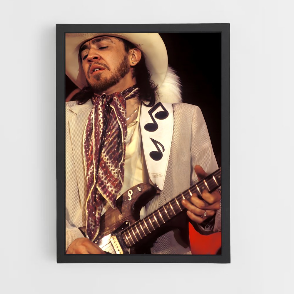 ap-stevie ray vaughan-11 cadre Noir