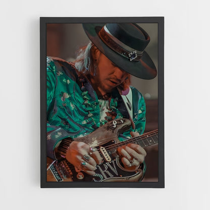 ap-stevie ray vaughan-2 cadre Noir
