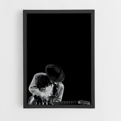 ap-stevie ray vaughan-4 cadre Noir