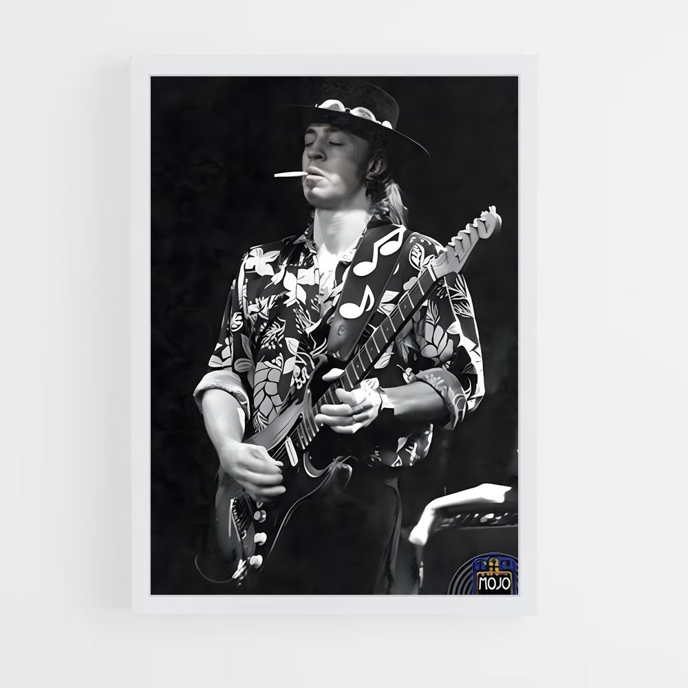 ap-stevie ray vaughan-6 cadre Blanc