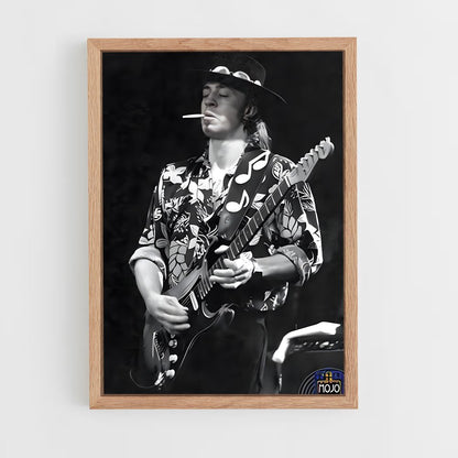 ap-stevie ray vaughan-6 cadre Bois clair