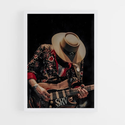 ap-stevie ray vaughan-8 cadre Blanc