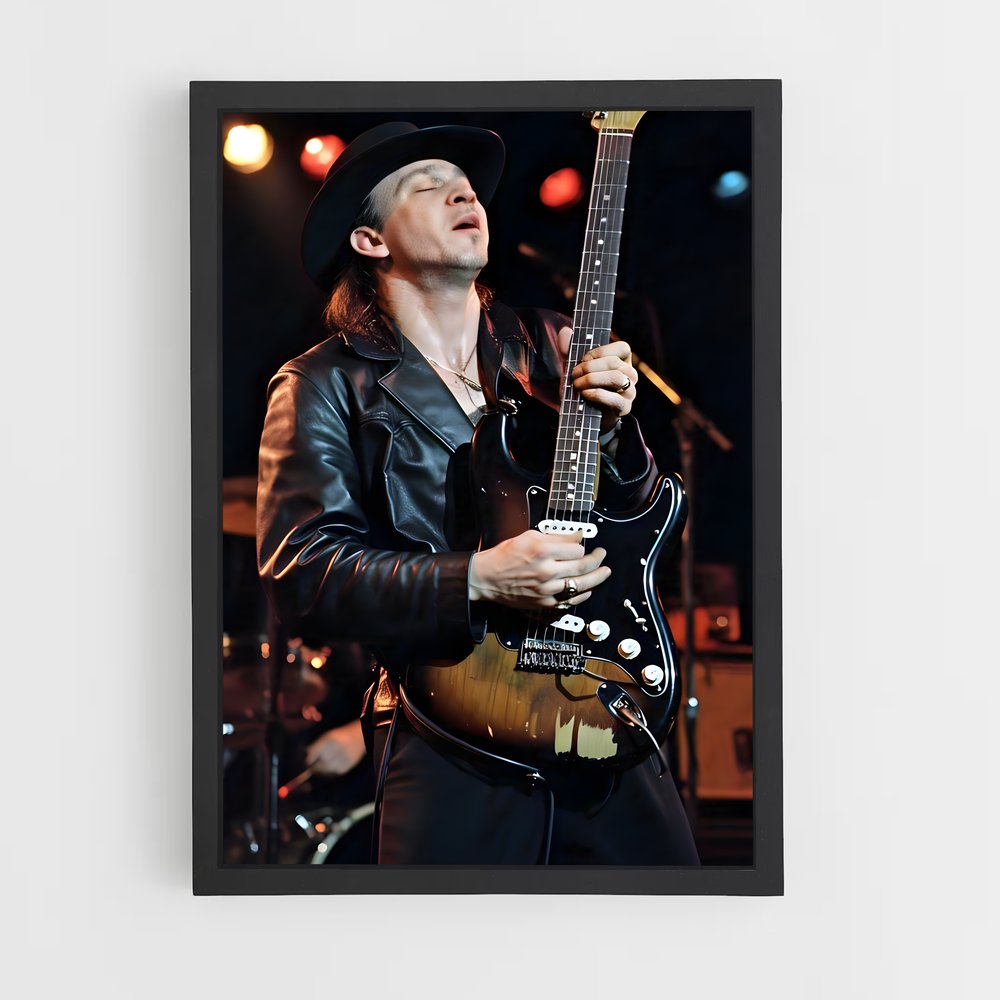 ap-stevie ray vaughan-9 cadre Noir