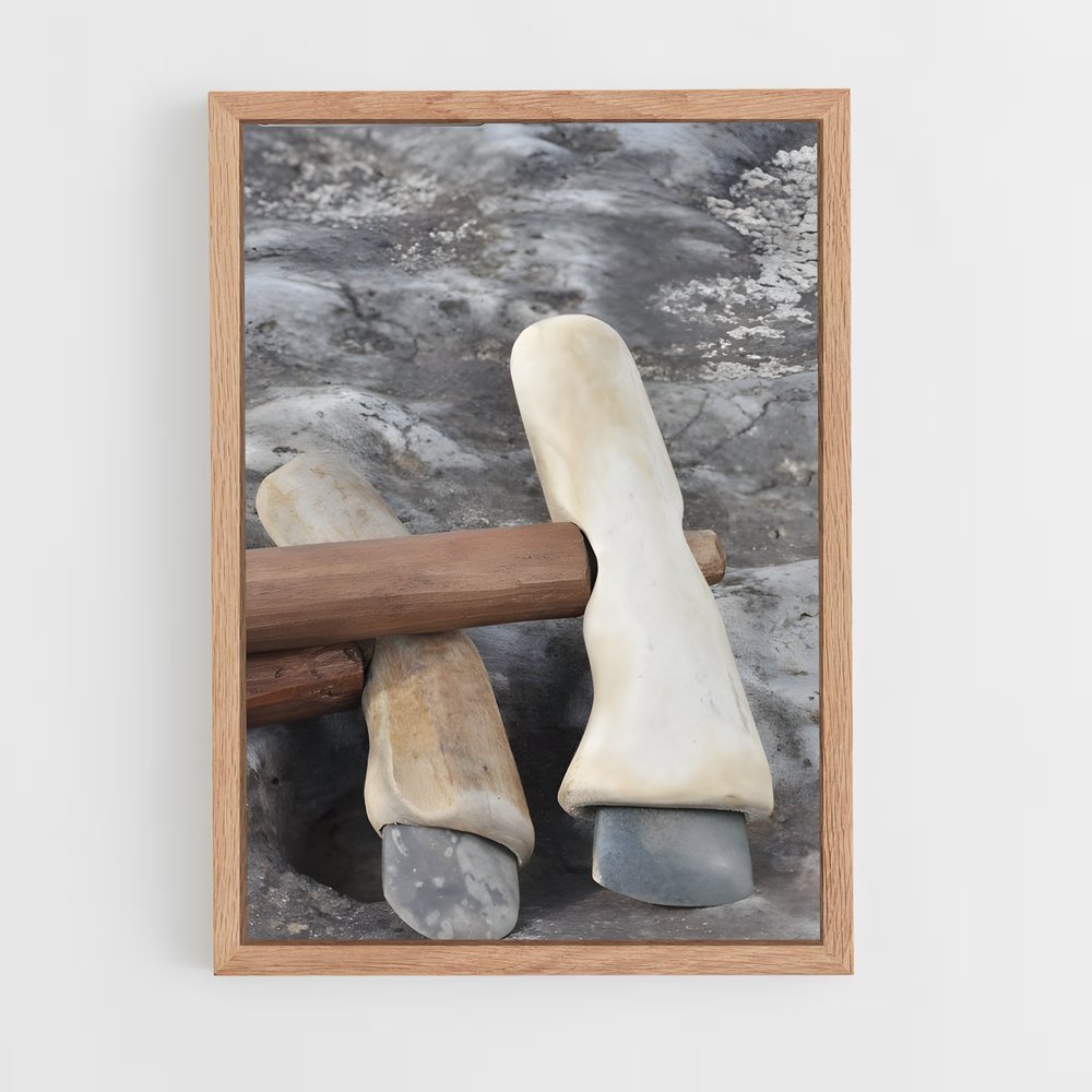 ap-stone tools-2 cadre Bois clair