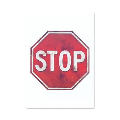 Poster Stop sign 19255
